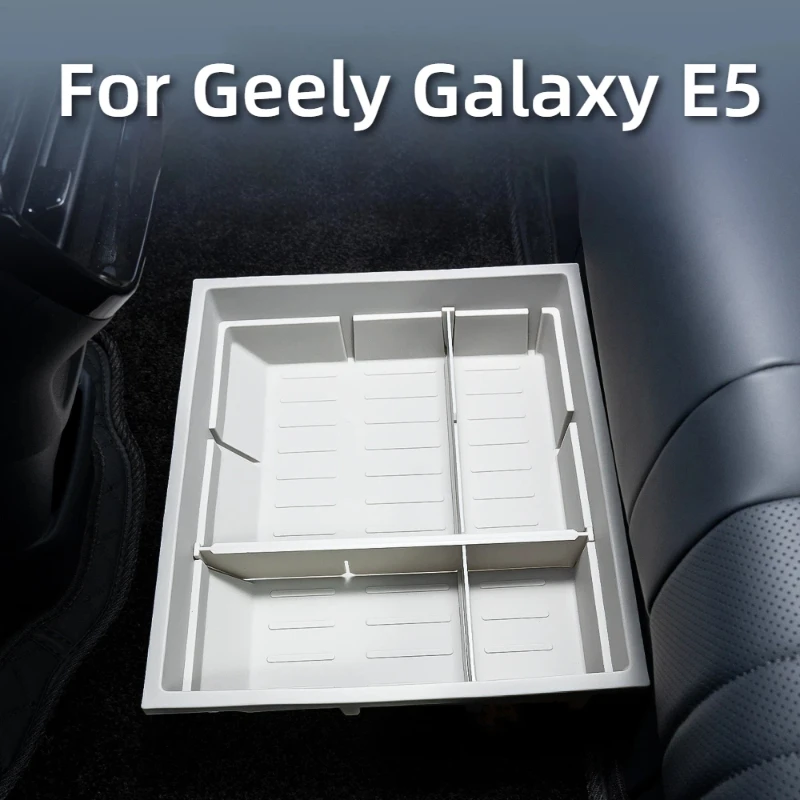 

For Geely Galaxy E5 Car Under Seat Storage Box Silent Anti Slip Organizer Car Interior Modification