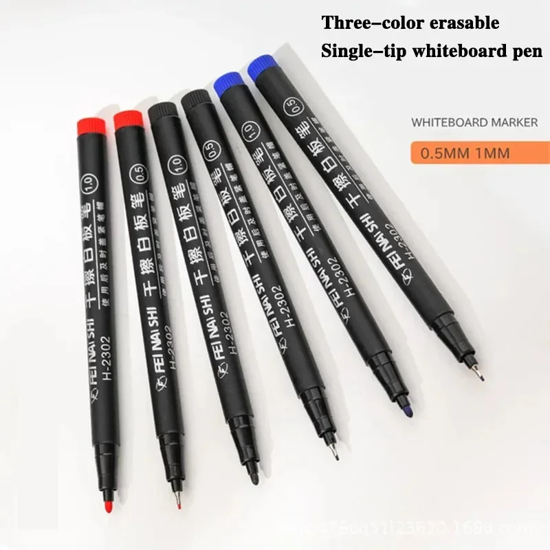 

8 Pcs Dry Erase Markers Ultra Fine Tip 0.5/1.0mm 3Colors Erasable Whiteboard Markers for Kids School Office Planning White Board