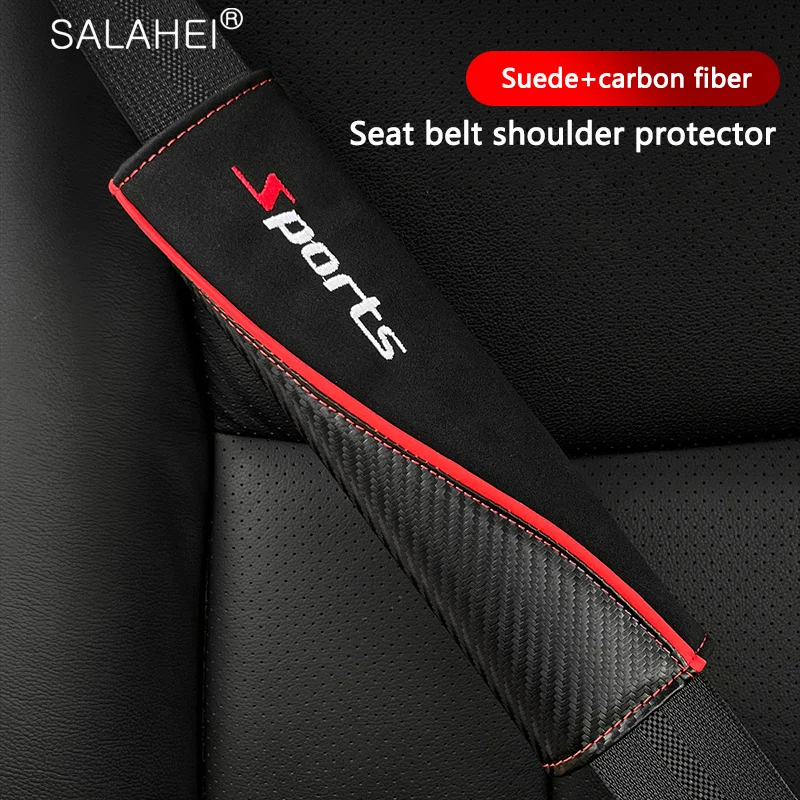 

Car Seat Belt Shoulder Pad Cover Roof Handle Pull Gloves Protection For Ford Focus 2 3 4 Mondeo Fiesta Ecosport Kuga Fusion Edge