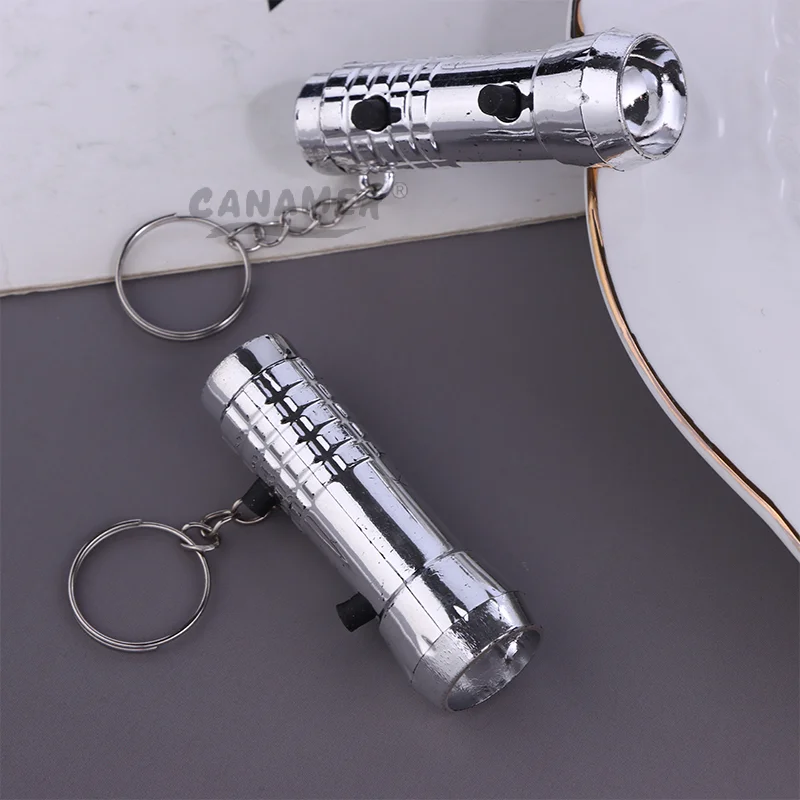 Mini LED Keychain LED Torch Light And UV Purple Flashlight Keyring Dual-purpose For Money Detector Mini Pocket Torches