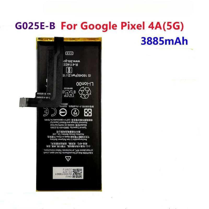 GTB1F G27FU GMSB3 Battery For HTC Google Pixel 4A 5 6 5A 6A Pro Pixel5 Pixel6  5G G63QN GLU7G G025J-B G025E-B Bateria