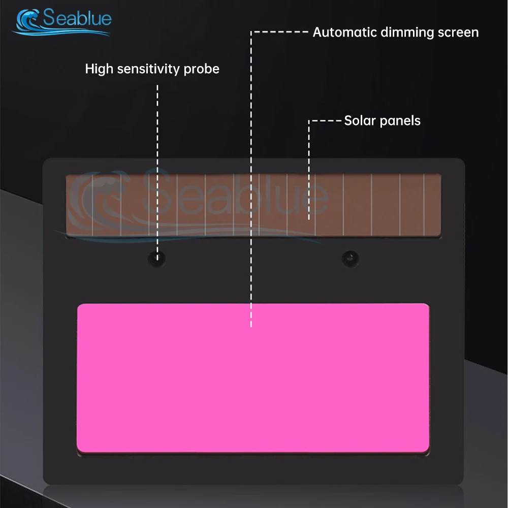 Welding Helmet Welder Mask Chameleon Large View True Color Solar Power Auto Darkening Welding Large For Arc Weld Grind Cut