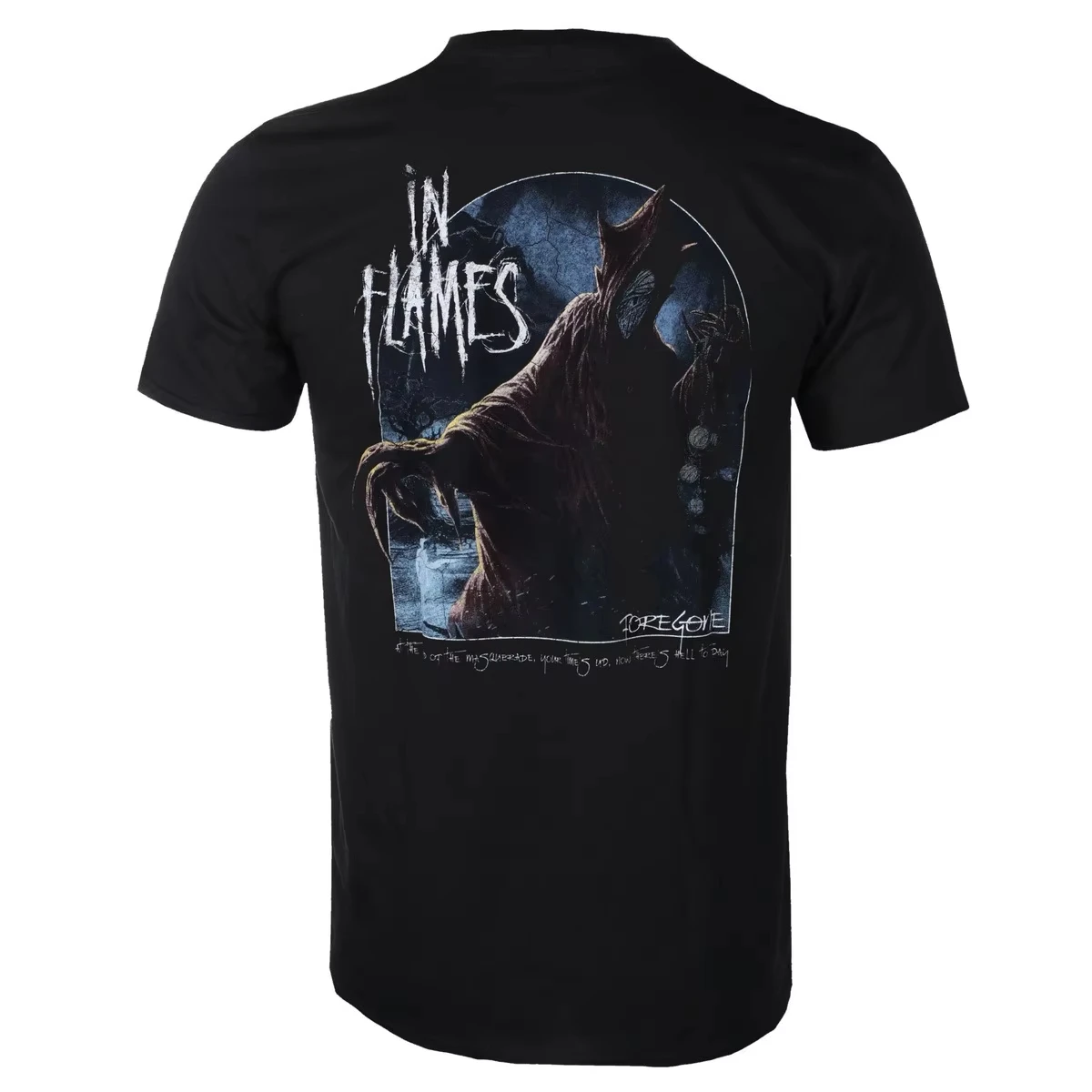 

In Flames B2B Foregone Masquerade Pattern Print Summer Luxury Brand Large Size 100%Cotton Men's and Women's T-shirt Short Sleeve