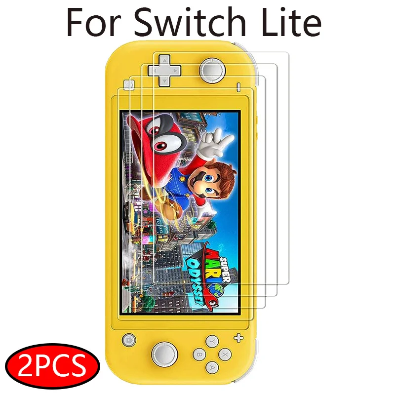 2 Stück neues schützendes gehärtetes Glas für Nintend Switch Lite Displayschutzfolie