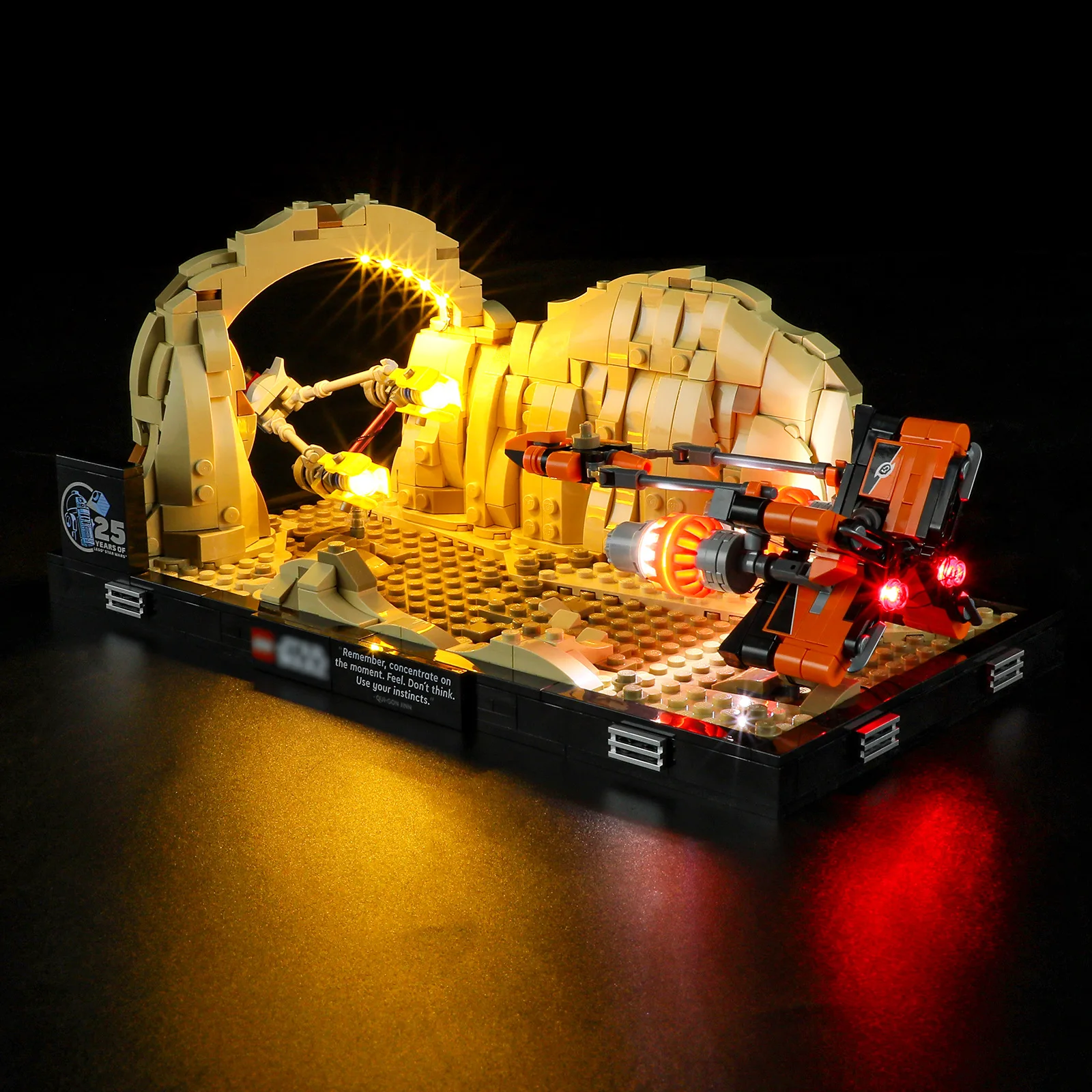 DIY-LED-Beleuchtungsset für LEGO 75380 Mos Espa Podrace Diorama (nur LED-Licht, ohne Blöcke)