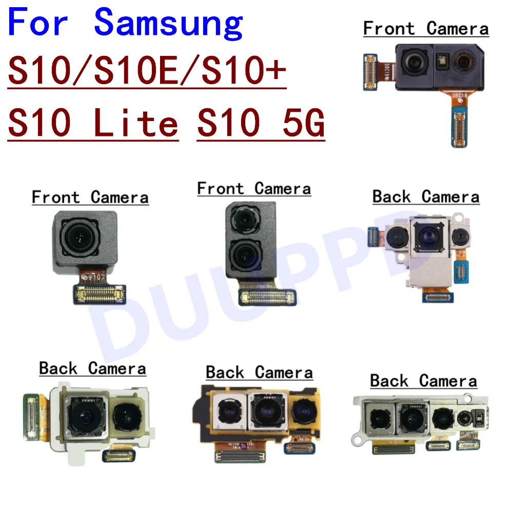 Full Set Back Rear Main+Front Facing Camera Module Flex Cable For Samsung Galaxy S10 + Plus Lite 5G G973 G975 G770 S10e G970