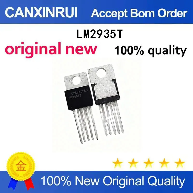 

(5-100 Pieces) Brand new original LM2935T 2935T TO-220-5 dual voltage regulator chip IC