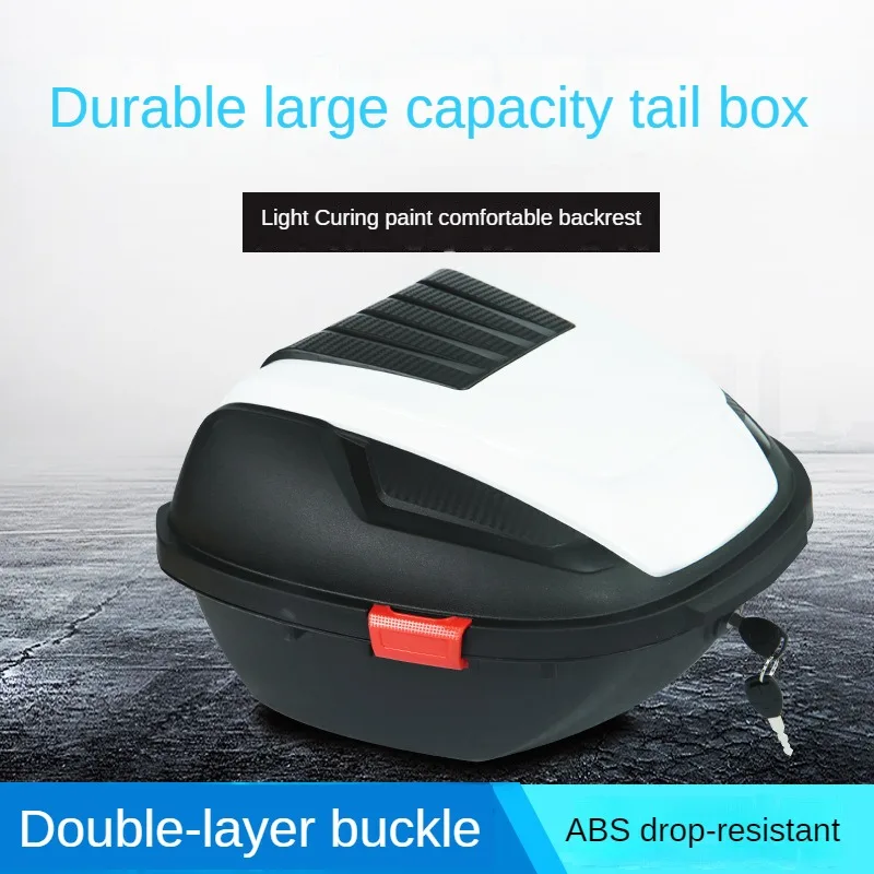 NEW Motorcycle Luggage Tail Box ABS Scooter Motor Trunk for Half Helmet Organizer Case Electric Motorcycle Rear Box