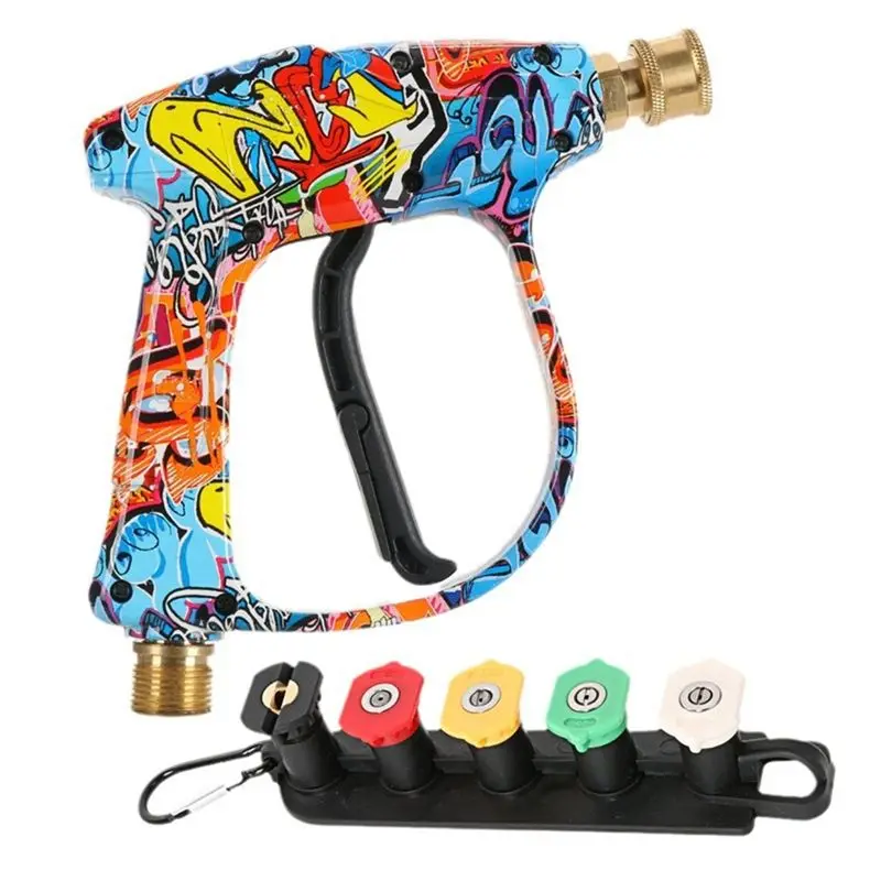 A67P-Pressure Washer Water Gun For Car Cleaning Hose Connector For Karcher Nilfisk Parkside  Quick Connector Nozzles