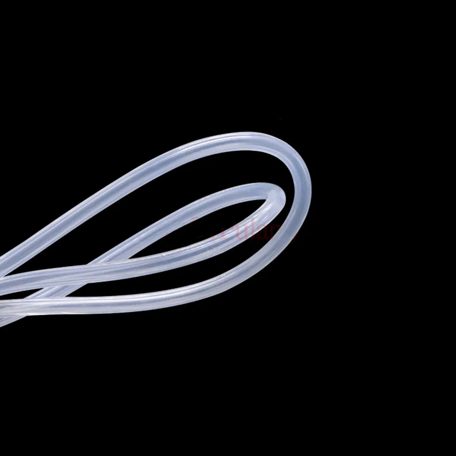 Food Grade Clear Transparent Silicone Rubber Hose ID 0.3 0.4 0.5 0.6 0.7 0.8 1 1.5 1.6 2 3 4 5 6mm Aquarium Soft Tubing