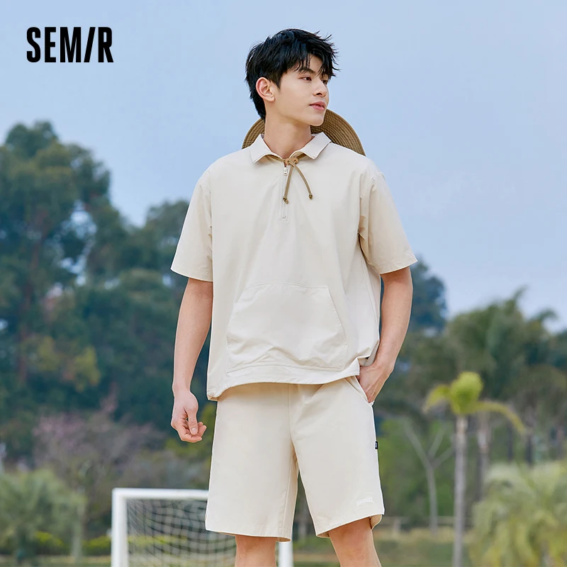 

Semir Semir Suit Men 2023 Summer New Vitality Sports Style Men Fashion Simple Casual Two-Piece Suit Trendy Ins