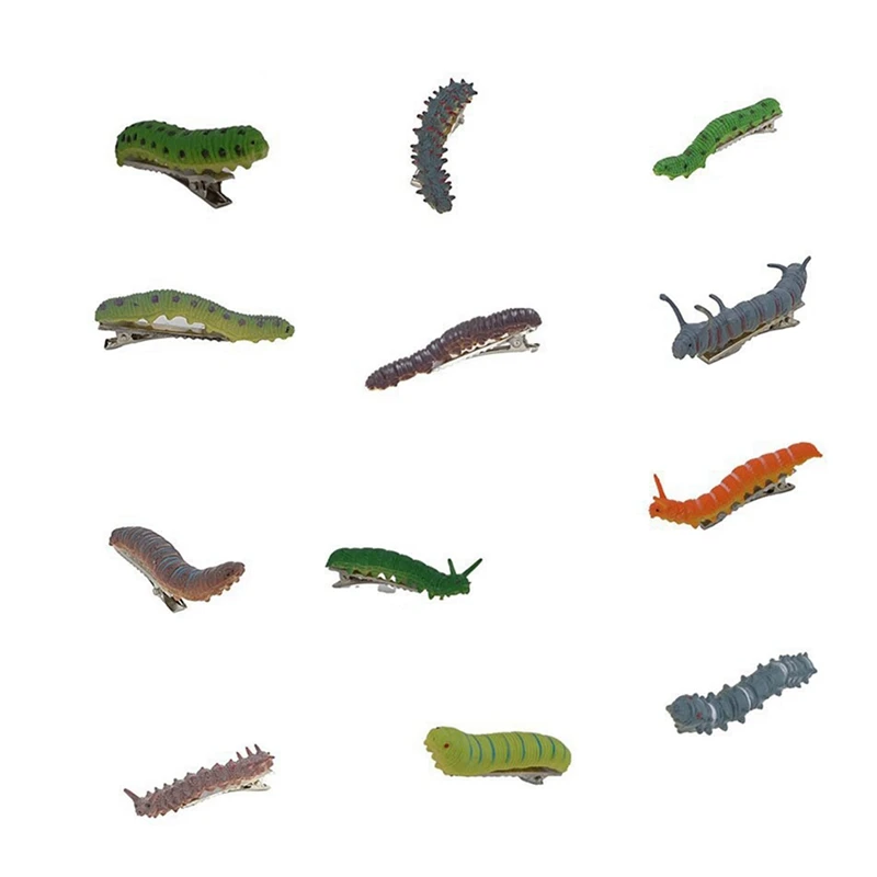 หนอนผีเสื้อเทียมน่ากลัวอุปกรณ์ประกอบฉากวันฮาโลวีนที่น่ากลัวกิ๊บตกแต่งแฮนด์เมดเครื่องมือเล่นตลก