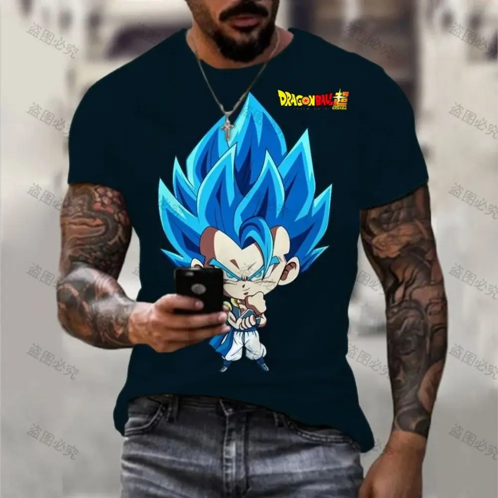 Streetwear Tshirt Dragon Ball Z 110-6XL T Shirt for Men Men's T-shirt High Quality Mens Clothes Super Saiya Essentials New Goku