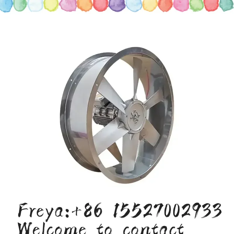High Temp Resistant Wet Axial Fan for Food Drying Room Low Temp Cold Room Low Noise Reversible Circulating Fan Stainless