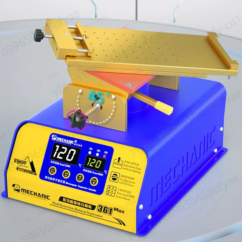 361 Max LCD Screen Separator Machine 220/110V Auto Heating Platform Phone Repair Glass Removal Screen Separator Machine