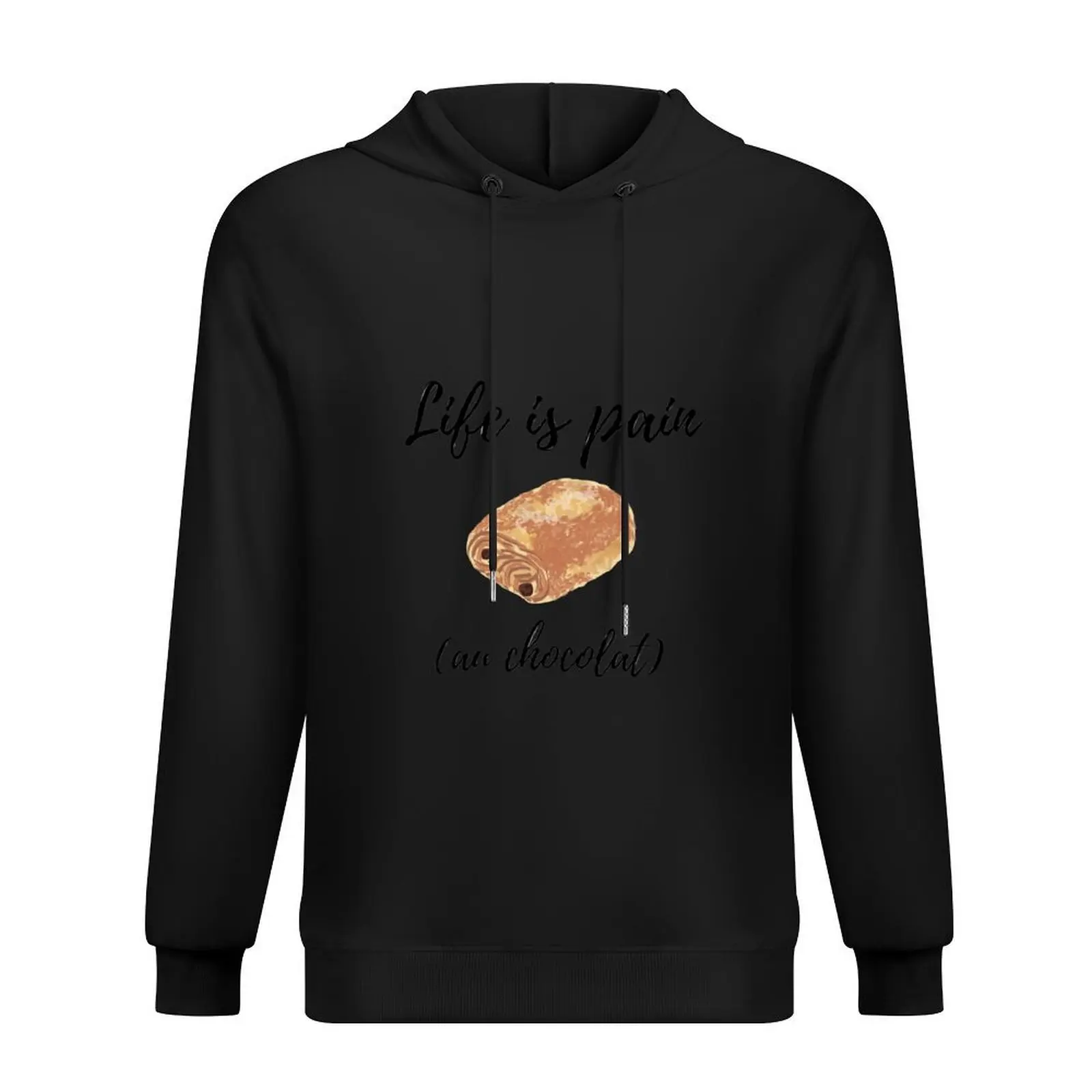 Life is pain (au Chocolate) Hoodie Herren-Sweatshirt, ästhetische Kleidung, Kleidung für Männer, Herrenkleidung, neues Kapuzen-T-Shirt
