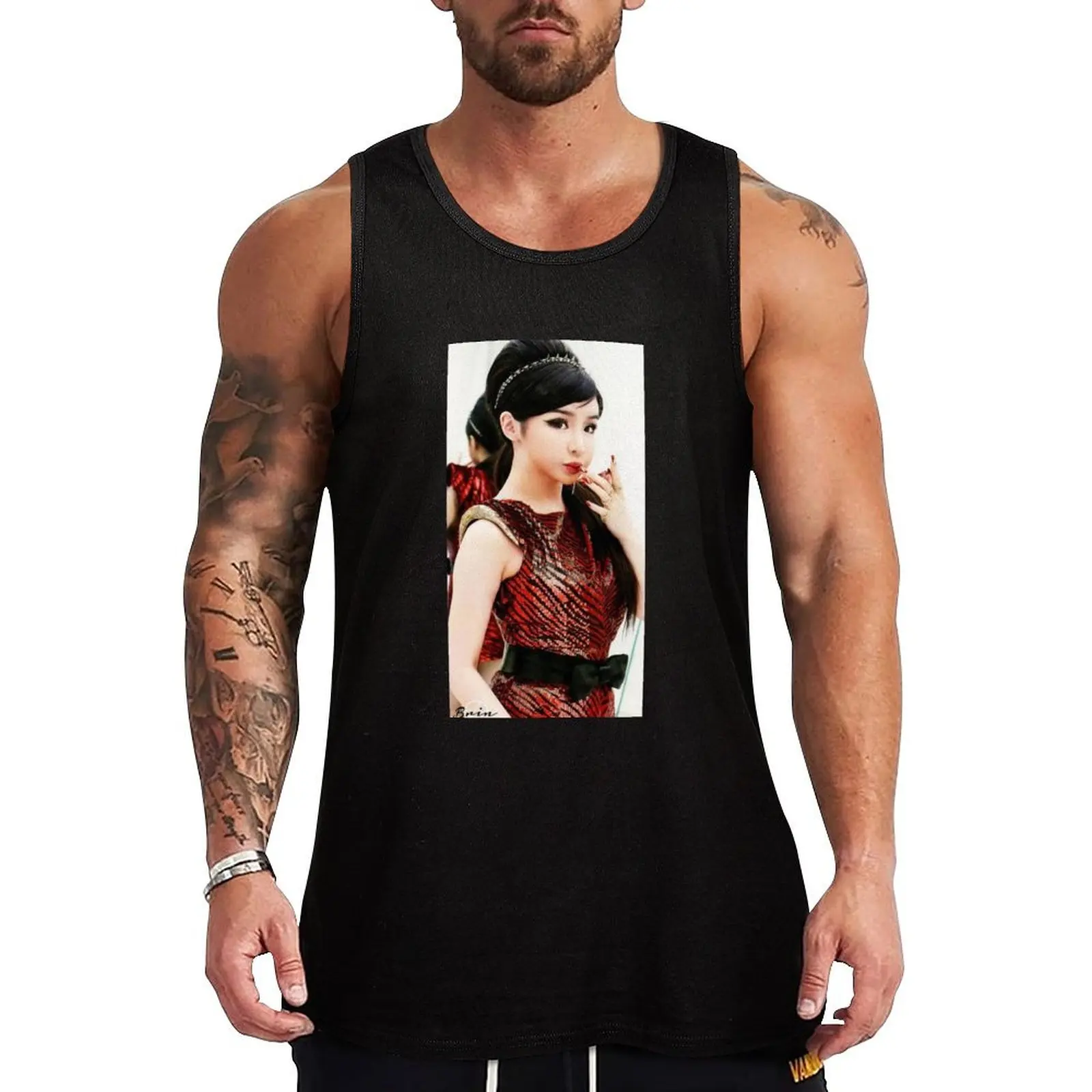 

2NE1 Park Bom Tank Top man sexycostume Man gym clothes