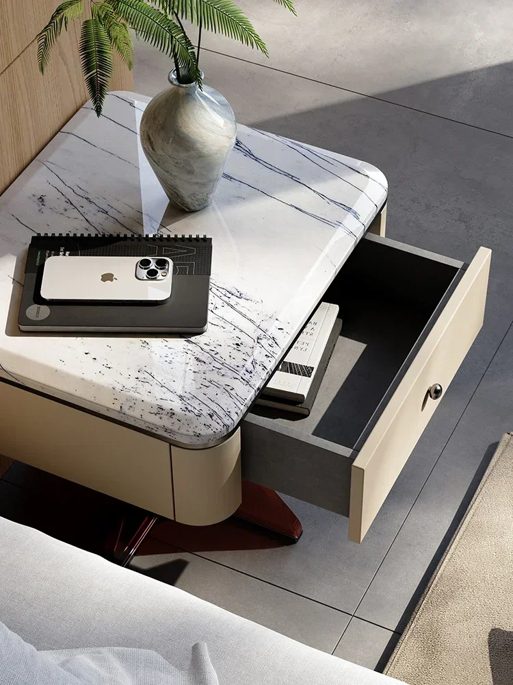 حار SalesLight الفاخرة الراقية طاولة السرير الحجرية الفاخرة #3