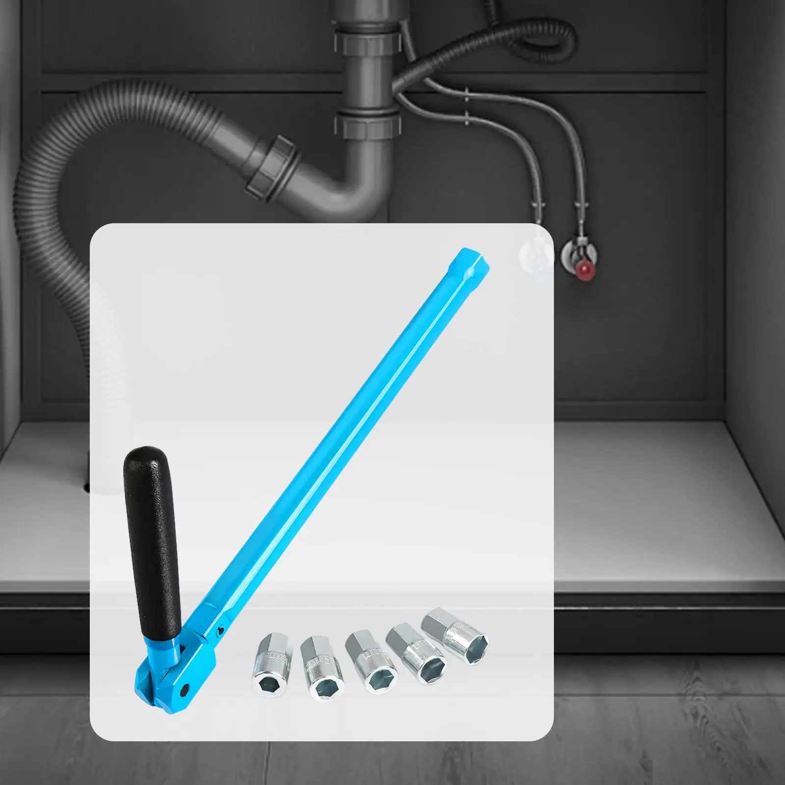 

6 шт., 8-12 мм, набор ключей для раковины, инструмент для разборки клапанов для кухни, универсальный сверхмощный инструмент для установки смесителя длиной 35 см