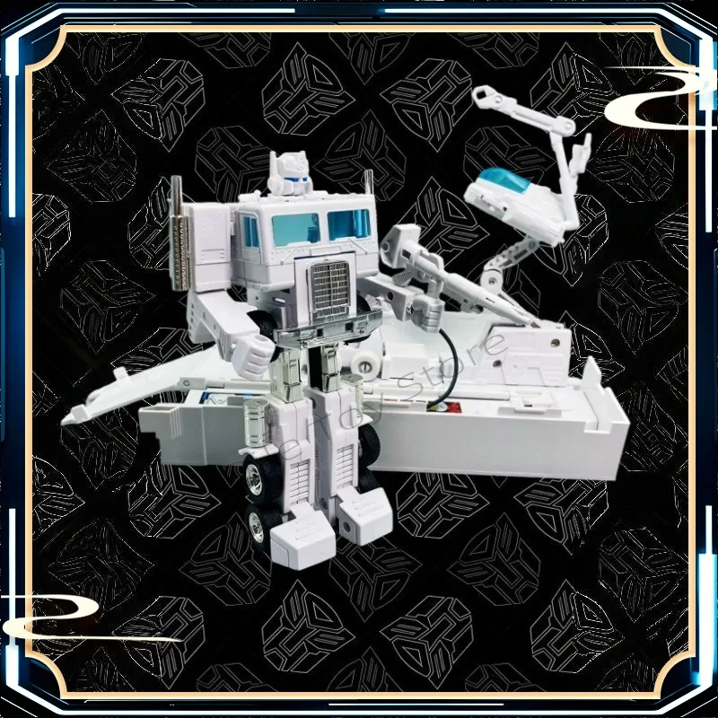 En Stock, juguetes transformados, comandante líder automático con carro, cuerpo de Metal, réplica G1 OP, edición limitada roja y blanca KO