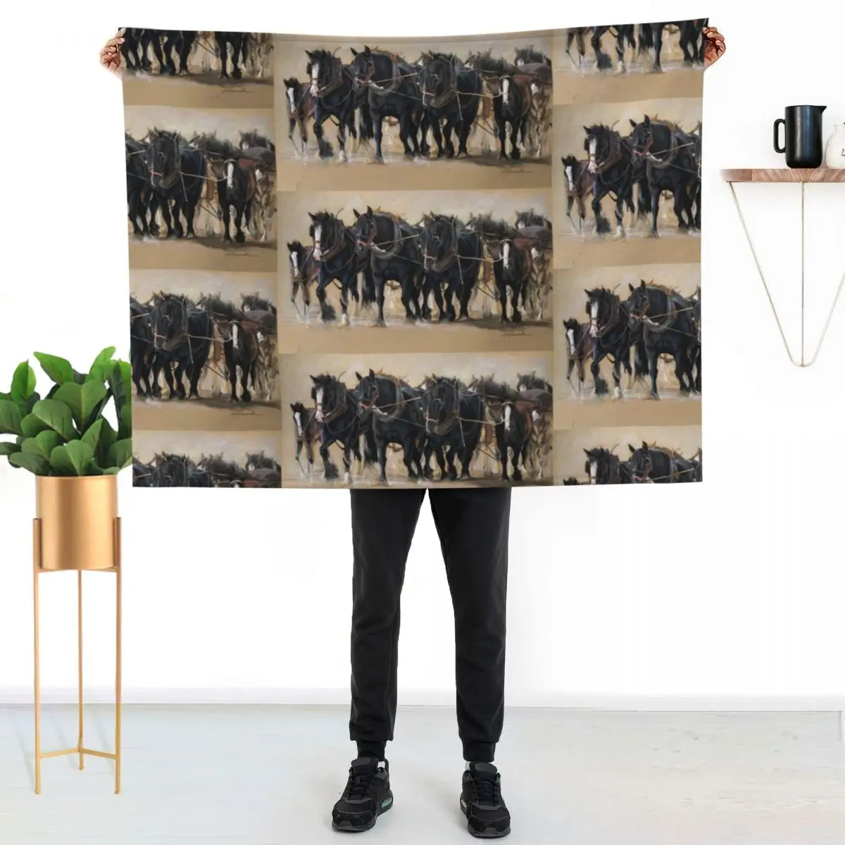 Power and grace Throw Blanket Bed Fashionable christmas decoration Bed Soft Beds for babies Heavy Blankets