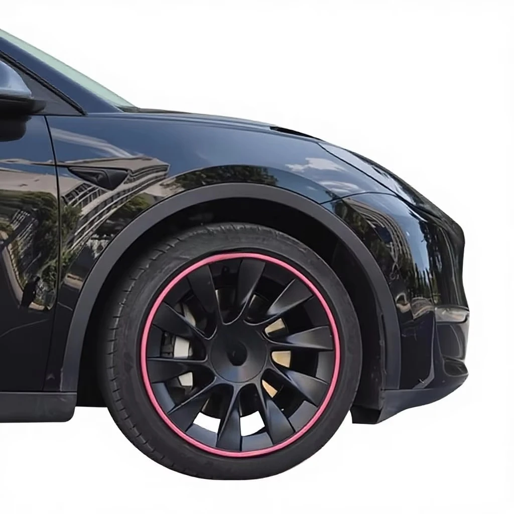 

2019 + 2021 + car styling side wide body wheel eyebrow kit bright black new plastic material OE W-TSL057-B