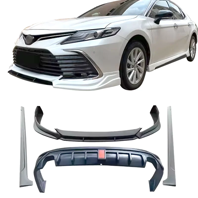 

Hot Selling ABS Material Car Bumper Front Lip Rear Lip Side Skirts for Toyota Camry 2018-2021 Upgrade Sporty Style Car Bodykit