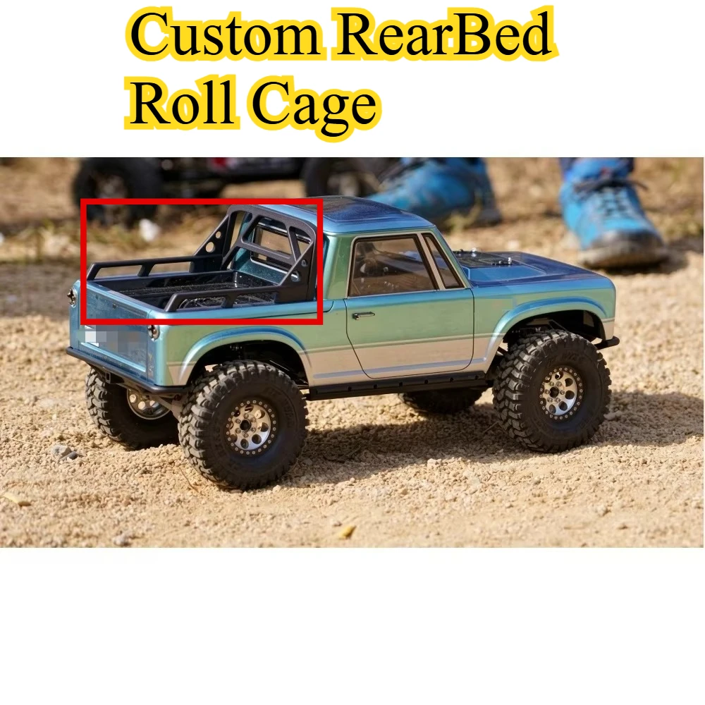 RC Crawler Rear Bed Roll Cage Upgrade Decor 1/10 Scale For Vanquish VP VS4-10 Phoenix custom size Hobby Replacement Accessories