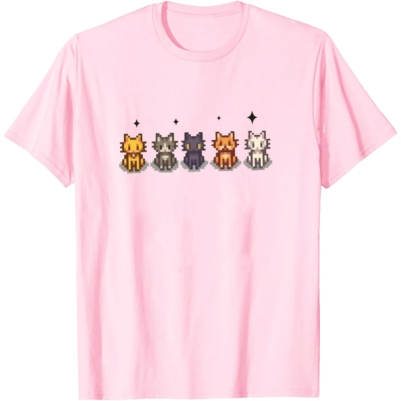 Stardew Valley T-shirt de noël Stardew Valley chemise drôle femme T-Shirt dessin animé graphique t-shirts hommes t-shirts Promo vêtements
