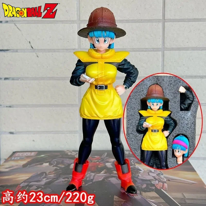 23cm Dragon Ball Z Bulma Figure Space Suit Namek Bulma Action Figure Pvc Statue Model Toy Room Decoration Adult Kids Toy Gifts