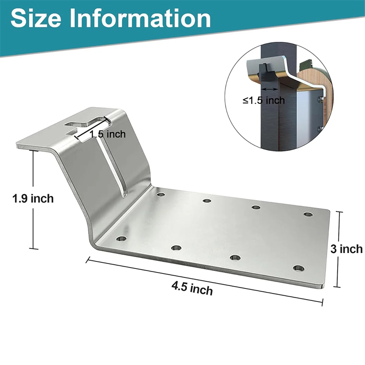 ABJZ 4 قطع T Post Bracket، 3 بوصة T Post Target Hanger، دعامة تثبيت لبيت الطيور/صندوق البريد، تركيب رأسي وأفقي