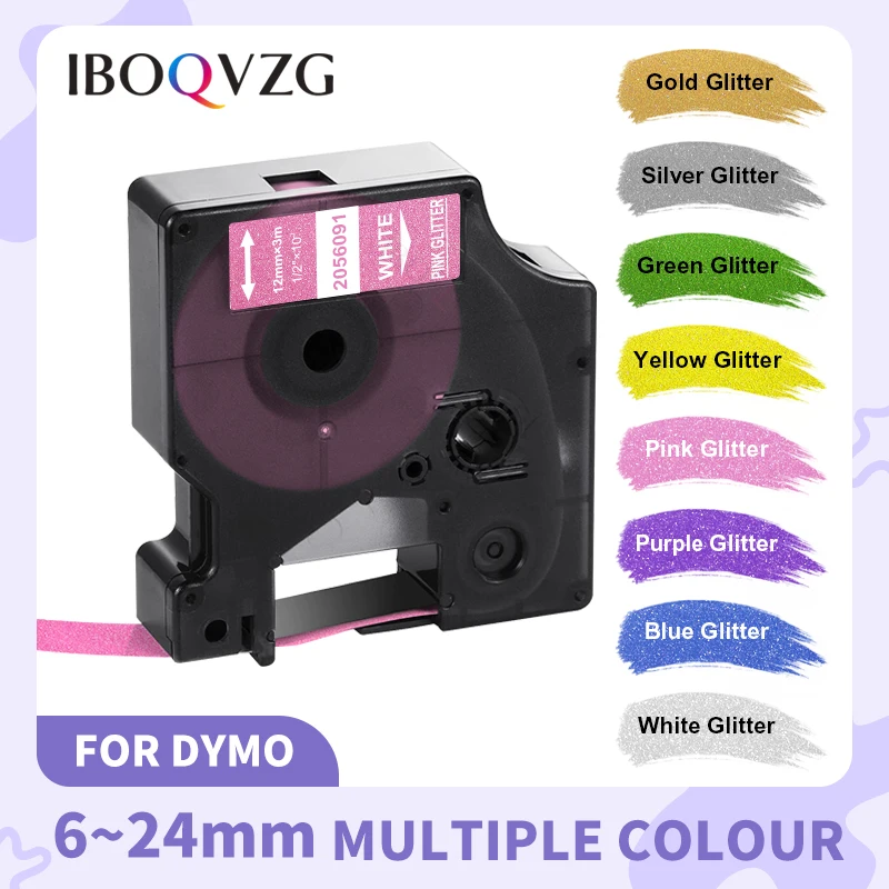 

IBOQVZG 45013 Compatible for Dymo D1 12mm Tapes 45010 45013 45016 45017 45018 ribbon for Dymo label manager LM 160 280 Labeller