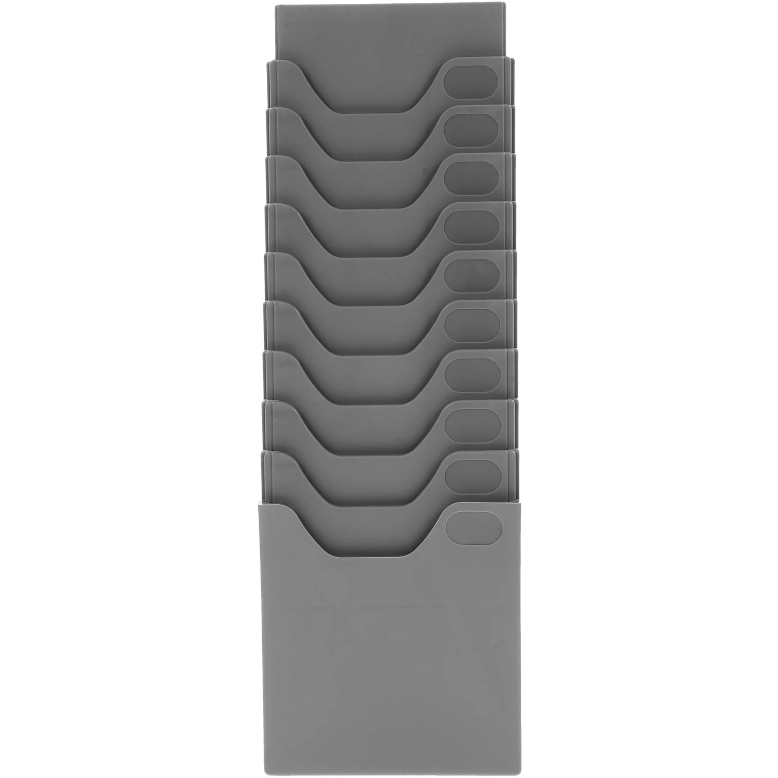 

Standing Time Cards Holder Plastic Multi-Grid Card Slot Organizer For Office School Home Warehouse Retractable