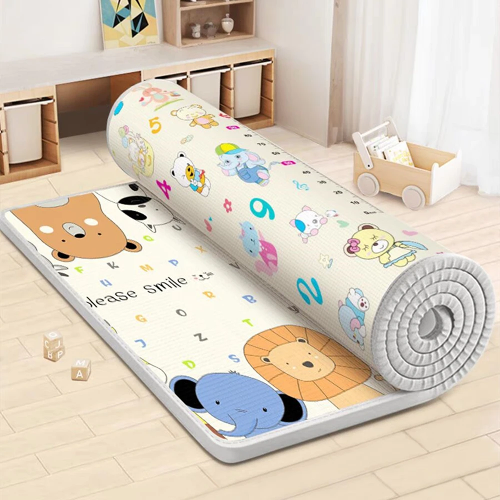 200cm*180cm 5 Size Options Crawling Carpet Baby Play Mat Blanket Children Rug for Kids Educational Toys Soft Activity Game Floor