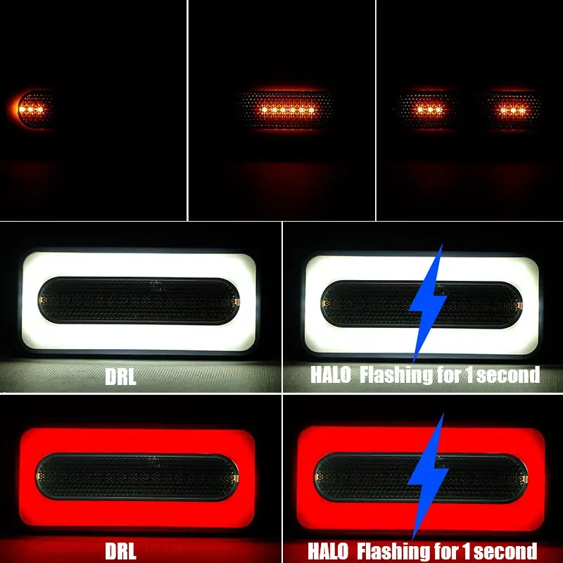 68led 3 in 1 Staartrem Richtingaanwijzer Vloeiende Zijlicht DRL Dynamische Stop Waarschuwingslamp Voor Auto Vrachtwagen Trailer Bus RV 12V 24V