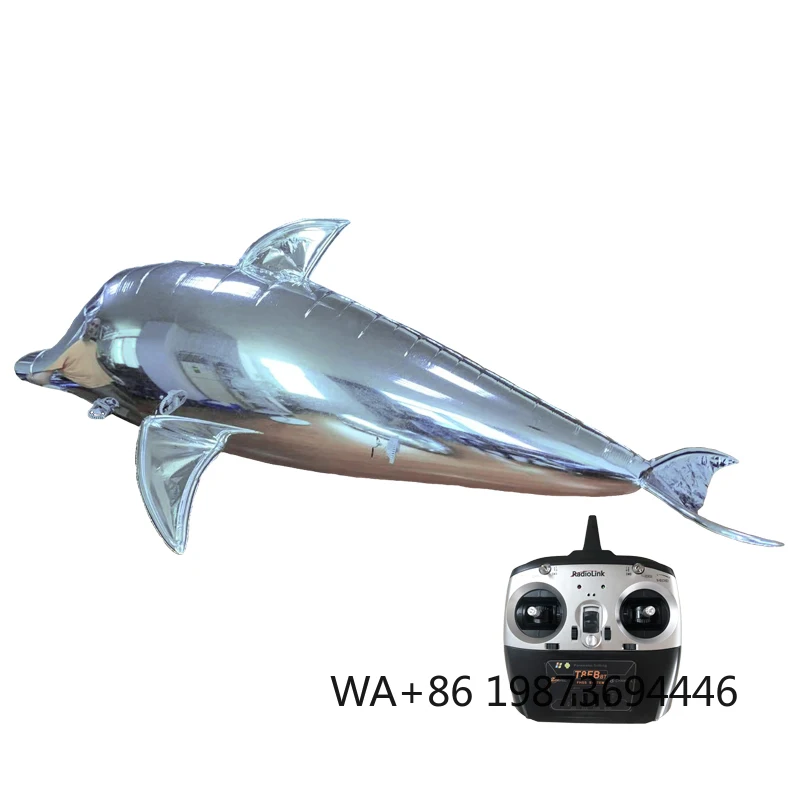 Dolphin Flight Marketing Advertising Planning Remote Control Inflatable Helium Balloons for Bar & Party Foil Material
