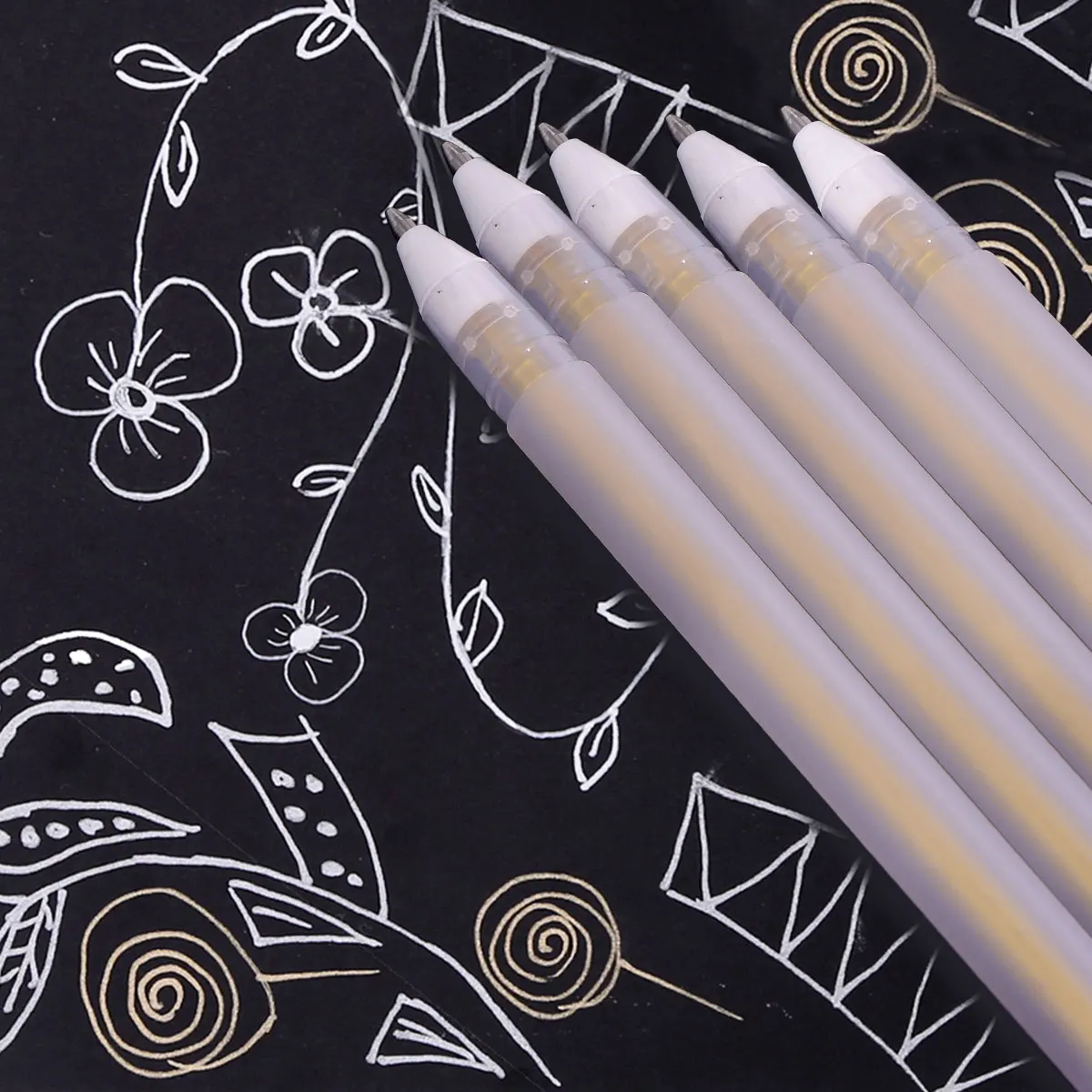 

10 Pcs Thin Head Hook Pen Painting Drawing Highlighter Gel Pens Art Tool Graffiti
