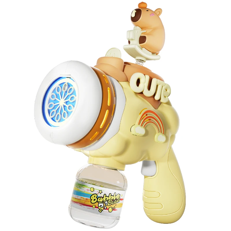 ไฟฟ้าBubble Gunเด็กNon-Dropสบู่ 65 MLเครื่องอัตโนมัติแสงปาร์ตี้กลางแจ้งเกมของเล่นสําหรับ 3 ปีเด็กของขวัญ