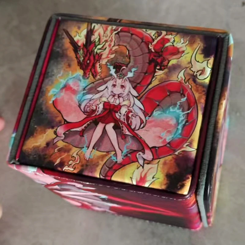 Yugioh Kurikara Divincarnate Deck Box Yu-Gi-Oh! Ocg Tcg Ptcg Trading Card Opbergdoos Pu Lederen Collectiedoos 100 +