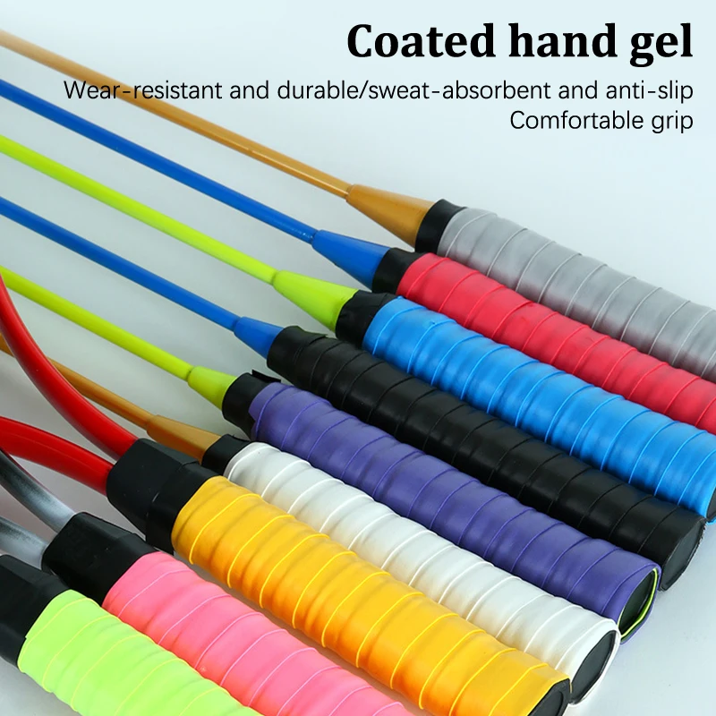 1Pc Dry Tennis Racket Grip Anti-skid Sweat Absorbed Wraps Taps Badminton Grips Racquet Vibration Overgrip Sports Sweatband