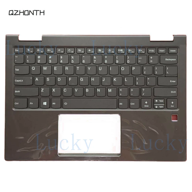 

f New For Lenovo Yoga 730-13 730-13IKB Palmrest Upper Case with Keyboard Gray