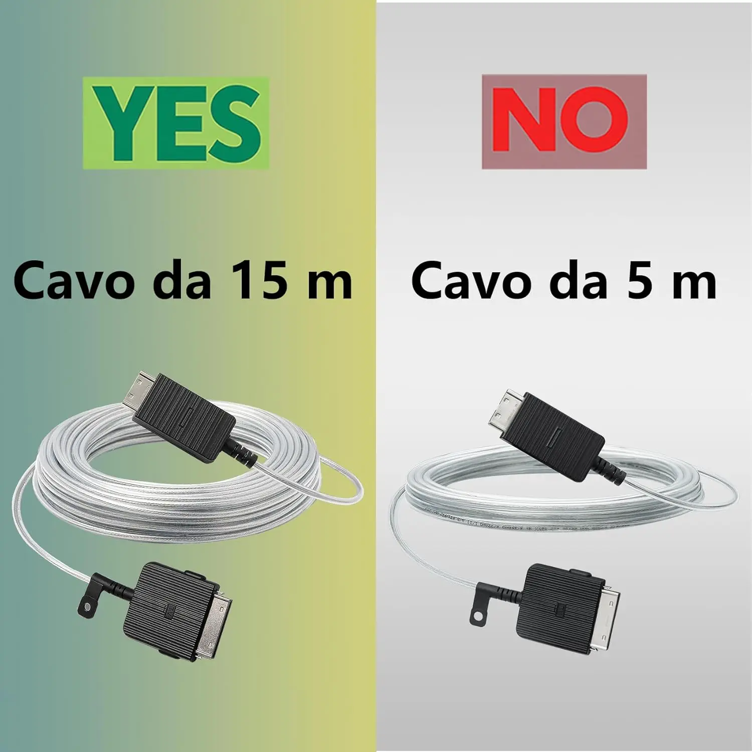 Удлинительная линия 15 м для телевизора Samsung QN43LS03AAF QN50LS03AAF QN55LS03AAF QN65LS03AAF QN75LS03AAF QN85LS03AAF XZA One Connect Cable