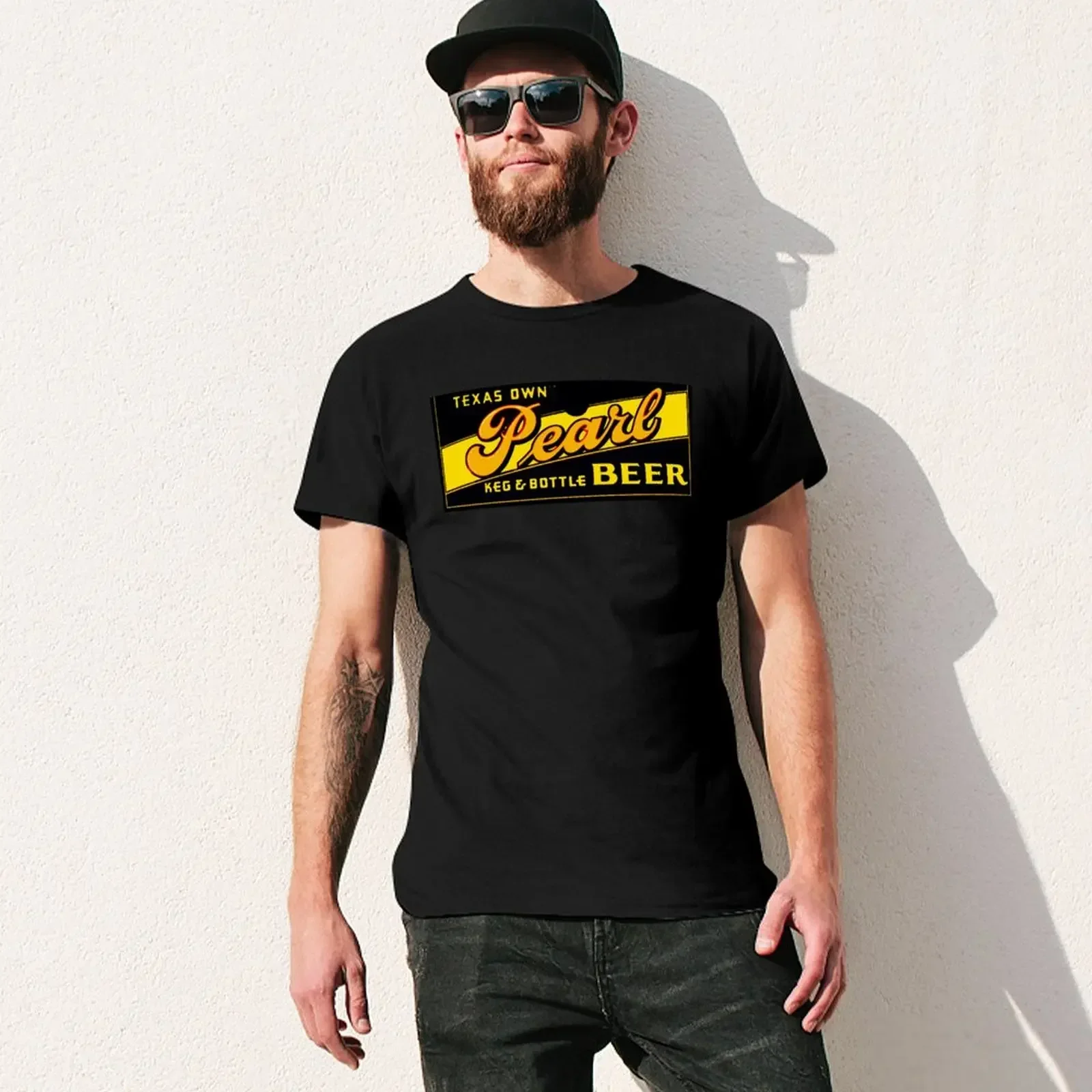 PEARL BEER OF TEXAS VINTAGE SIGN T-Shirt tees customizeds summer clothes mens designer clothes image 3
