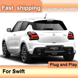 Car Accessories for Suzuki Swift Taillight 2017-2019 Swift Tail Light DRL+Turn Signal+Brake+Fog+Reversing