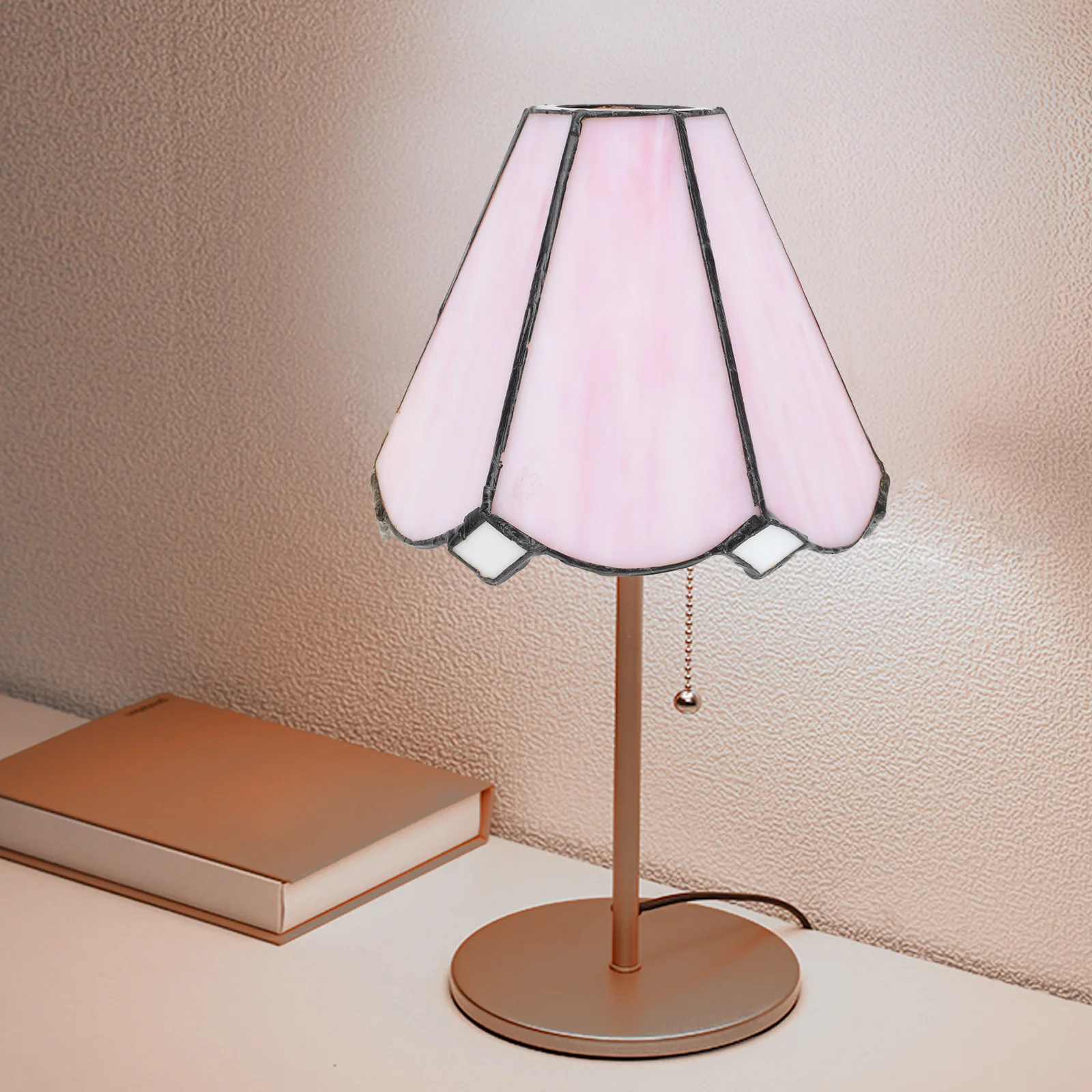 

1Pcs Colored Glass Lampshade Premium Material Simple Style Lamp Cover Household Light Decorative Home Lampshade Bedroom Table