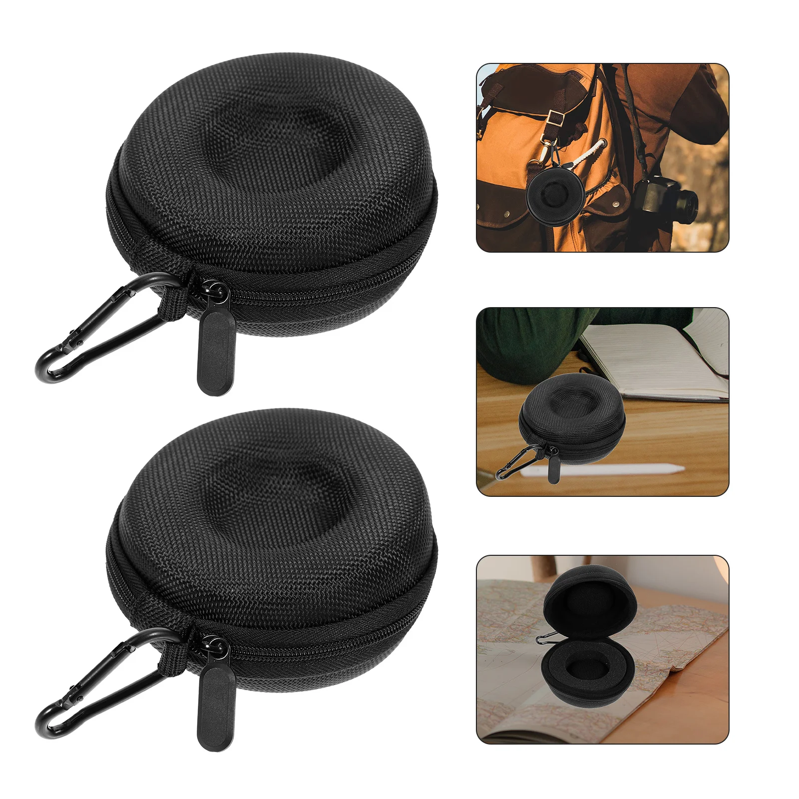 

2Pcs Watch Storage Box Heavy Duty Watch Carrier with Zipper Secure Anti Scratch Protective Case