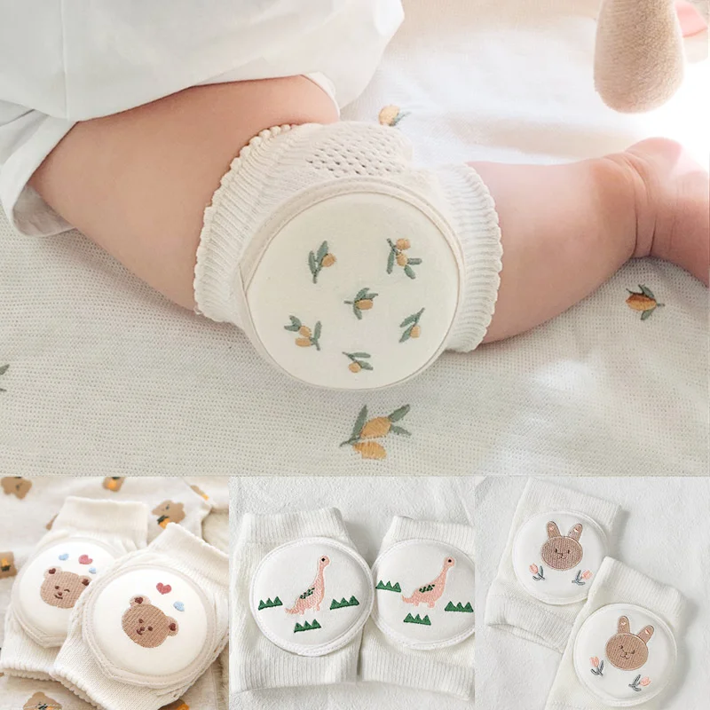 Baby Leg Warmers Infant Toddler Cartoon Kneepads Protector Cotton Mesh Breathable Safety Crawling Kids Cushion Legging 0-3 Years