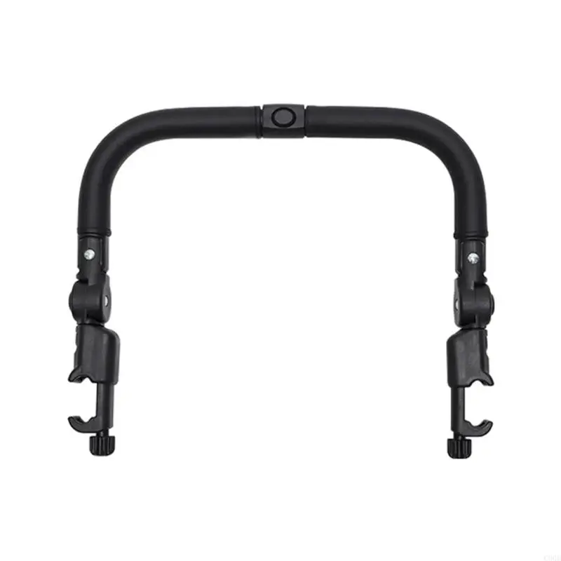 C90B Baby Strollers Bumper Bar Adjustable Handlebar Crossbar Strollers Enclosure Accessory Pram Armrest Fit Most Pushchair