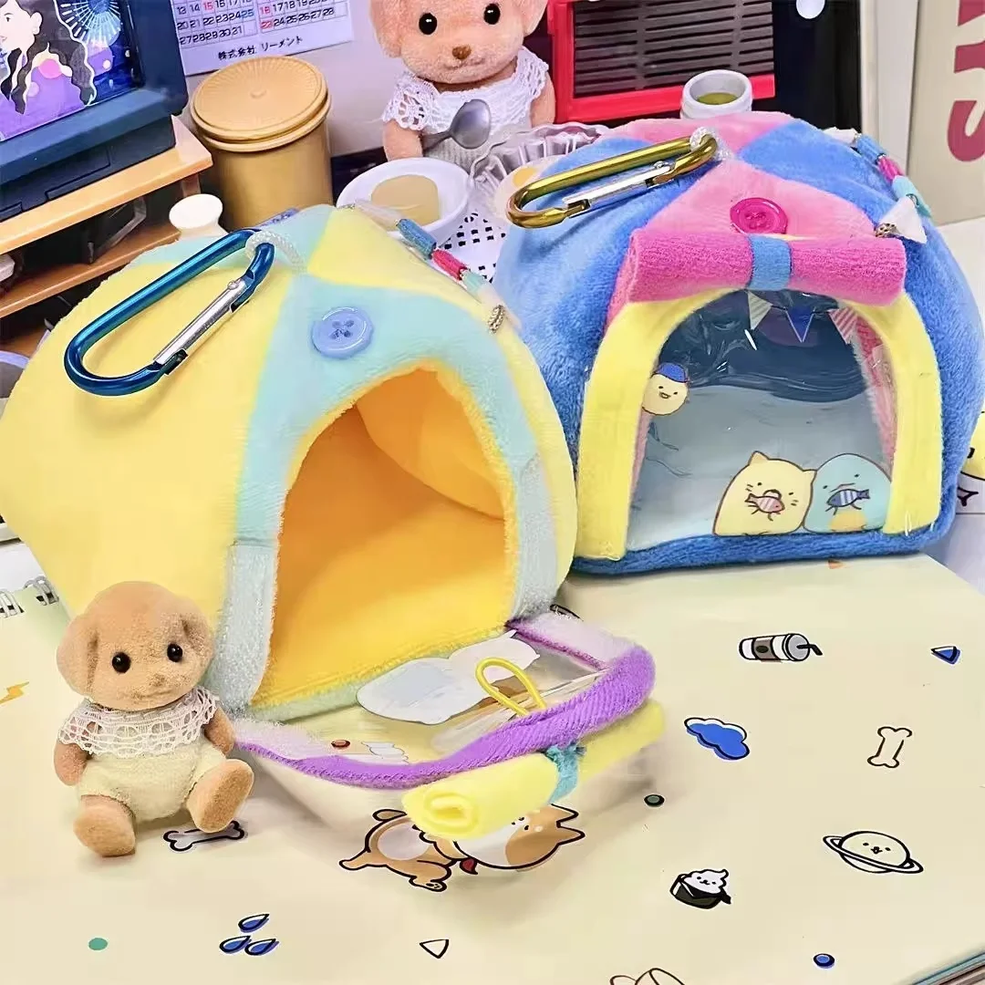 

Горячая хлопковая кукольная палатка-кровать, милое креативное украшение для рабочего стола, мини-спальный мешок, подвеска, кукольный домик, мягкие кавайные аксессуары для постельного белья