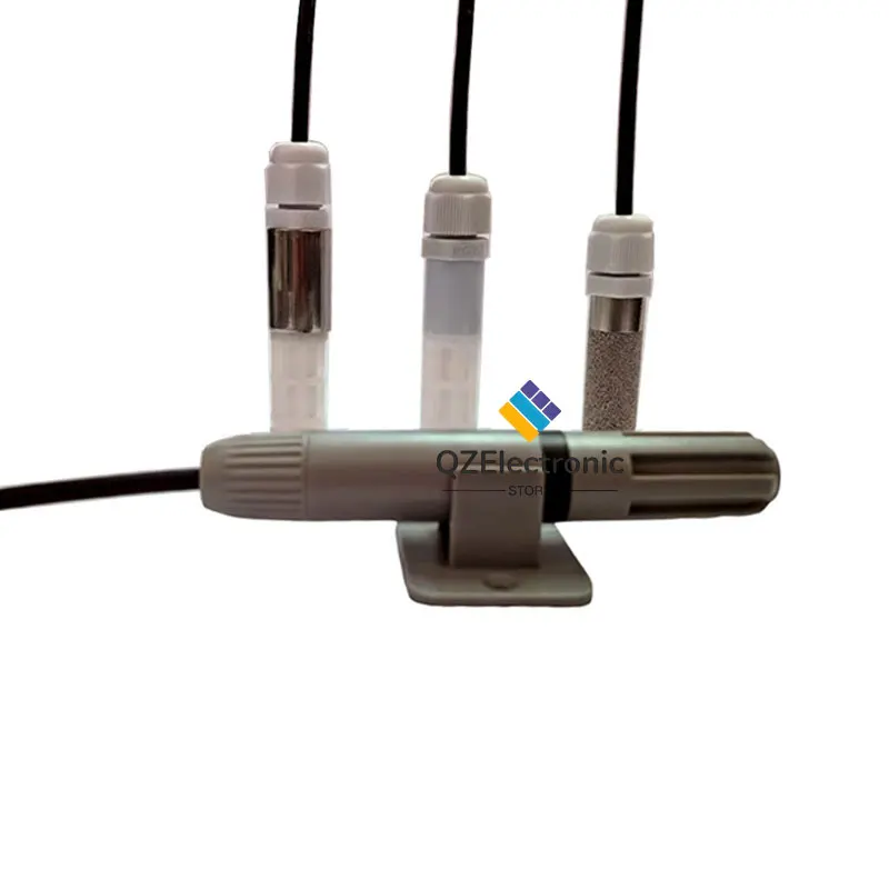 RS485 Modbus Sensor Suhu dan Kelembapan Tahan Air DC5-24V Presisi Tinggi Pengukur Suhu dan Kelembapan PE